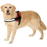 Karlie Xtreme Harnais pour chien Teflon , Couleur:rouge, Taille:44 - 50 cm x 25mm