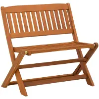 vidaXL Banc pour enfants marron 61 x 38 x 57 cm en bois d'eucalyptus massif