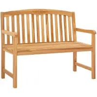 vidaXL Banc en forme de rose fait main 114 x 60,5 x 95 cm en teck massif