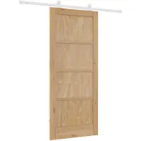 vidaXL Porte coulissante , couleur naturelle et blanche, 86 x 198,5 cm