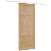 vidaXL Porte coulissante ORKDAL, 86 x 211 cm, en bois massif de pin