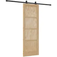 vidaXL Porte coulissante ORKDAL Nature 73,5 x 211 cm en pin massif