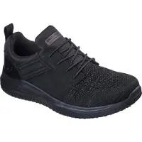 SKECHERS Baskets de travail DELSON 3.0 OTERON pour homme 200291EC BLK Noir, pointure : 45 EU