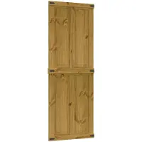 vidaXL Porte de grange , 70 x 210 cm, bois massif de pin, finition miel