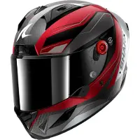 Shark Aeron Mekarium, casque intégral ,Noir/Rouge/Argent ,S