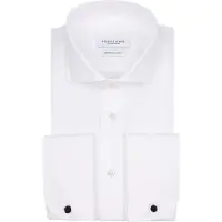 Profuomo Chemise Cut Away Manchette Double Off White Blanc Blanc cassé taille 37
