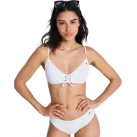 Roxy Island Bralette Bikini Top Blanc L Femme