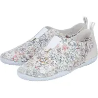 Rieker Chaussures , modèle 4366390 436, chaussures basses pour femmes, type mocassin, couleur blanche, pour un usage quotidien