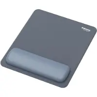Fellowes Tapis de souris Breyta, avec repose-poignets et protection Microban, caoutchouc, L 200 x P 240 x H 17,5 mm, bleu marine