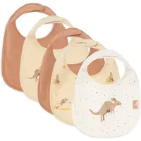 Jollein Bavette 'Kangaroots' beige / marron / blanc