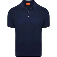 Suitable Polo Maille Coton Lin Marine