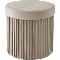Relaxdays Hocker aus Samt mit Stauraum