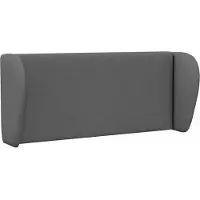 vidaXL Tête de lit , gris foncé, 40 x 23 x 6 cm, tissu