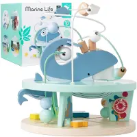 Classic World Labyrinthe éducatif en bois « La vie marine » 18 mois et plus