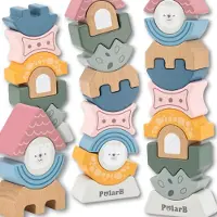 PolarB Viga Polarb Puzzle tour d'équilibrage en bois