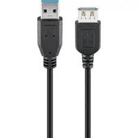 Pro 43998 Rallonge USB-A, 1,8 m, noir, 1,8 m - 15 W, 3 A, 5 Gbit/s, USB 3.0