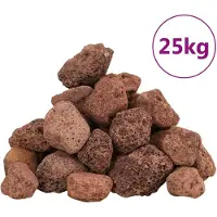 vidaXL Lavagranulat 25 kg Rot 3-5 cm