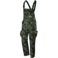 Neo Tools Pantalon à bretelles de travail Camo Taille S (S)