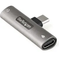 StarTech.com Cdp235apdm Usb-c To Usb-c/jack Adapter 3.5 Mm Argenté