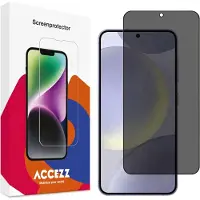 Accezz Hard Glass Privacy Screen Protector for the Samsung Galaxy S24 Plus / S25 Plus