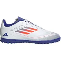 Adidas Chaussures de football Junior F50 Club TF Astro Cloud White/Solar Red/Lucid Blue