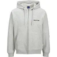 Jack & Jones Veste de survêtement 'JORNorrebro' noir / blanc chiné