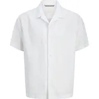 Jack & Jones Lawrence Linen Short Sleeve Shirt Blanc M Homme