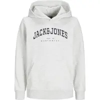 Jack & Jones Junior Sweat 'JJECaleb' gris clair / noir / blanc
