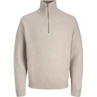 Jack & Jones Soho Ollie Half Zip Sweater Beige XS Homme