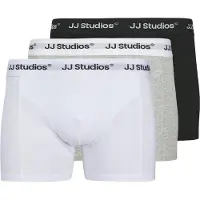 Jack & Jones Boxers 'JACSOHO' gris chiné / noir / blanc