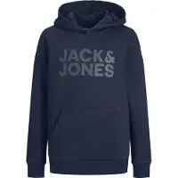 Jack & Jones Junior Sweat bleu marine / blanc