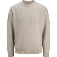 Jack & Jones Pull-over 'JJESoho Ollie' beige chiné