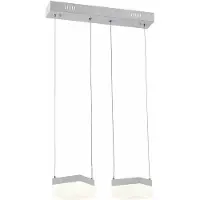 REALITY IMPORT Suspension LED Gina argent-blanc 12 W, blanc neutre, 1920 lm, plastique, dimensions : 100 x 45 x 18 cm, IP20, Reality