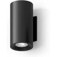 Calex Applique murale Valmer, rechargeable, magnétique, résistante aux éclaboussures, noire