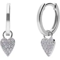 Lucardi Boucles d'oreilles 'Modernes Basic' argent
