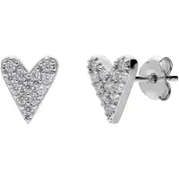Lucardi Boucles d'oreilles 'Glitzerndes Basic' argent