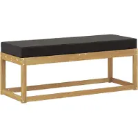 vidaXL Banc d'extérieur blanc 115 x 43 x 45 cm en bois massif d'acacia