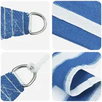 vidaXL Voile D'ombre Bleu Et Blanc 2,5 X 4 M Hdpe