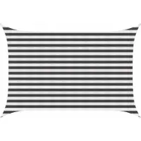 vidaXL Voile D'ombre Anthracite Et Blanc 2 X 3 M Hdpe
