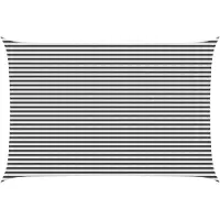 vidaXL Voile D'ombre Anthracite Et Blanc 4 X 5 M Hdpe