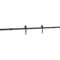 vidaXL Porte coulissante NARVIK, finition naturelle et noire, 70 x 210 cm (213,5 cm)
