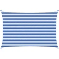 vidaXL Voile D'ombre Bleu Et Blanc 3 X 4 M Hdpe