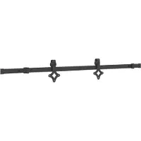 vidaXL Porte coulissante NARVIK, finition naturelle et noire, 70 x 210 cm (152,5 cm)
