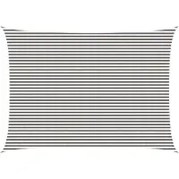 vidaXL Voile D'ombre Gris Clair Et Blanc 5 X 8 M Hdpe