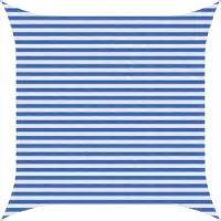 vidaXL Voile D'ombre Bleu Et Blanc 3,6 X 3,6 M Hdpe