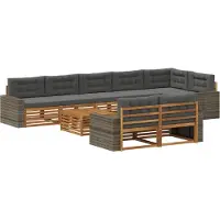 vidaXL Ensemble de salon de jardin , 9 pièces.