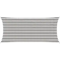 vidaXL Voile D'ombre Gris Clair Et Blanc 2 X 5 M Hdpe