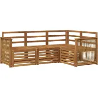 vidaXL Ensemble de canapés 4 pièces en bois massif d'acacia
