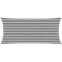 vidaXL Voile D'ombre Anthracite Et Blanc 2 X 4 M Hdpe