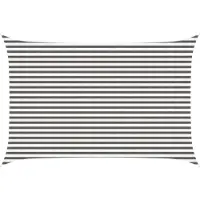 vidaXL Voile D'ombre Gris Clair Et Blanc 3 X 4,5 M Hdpe